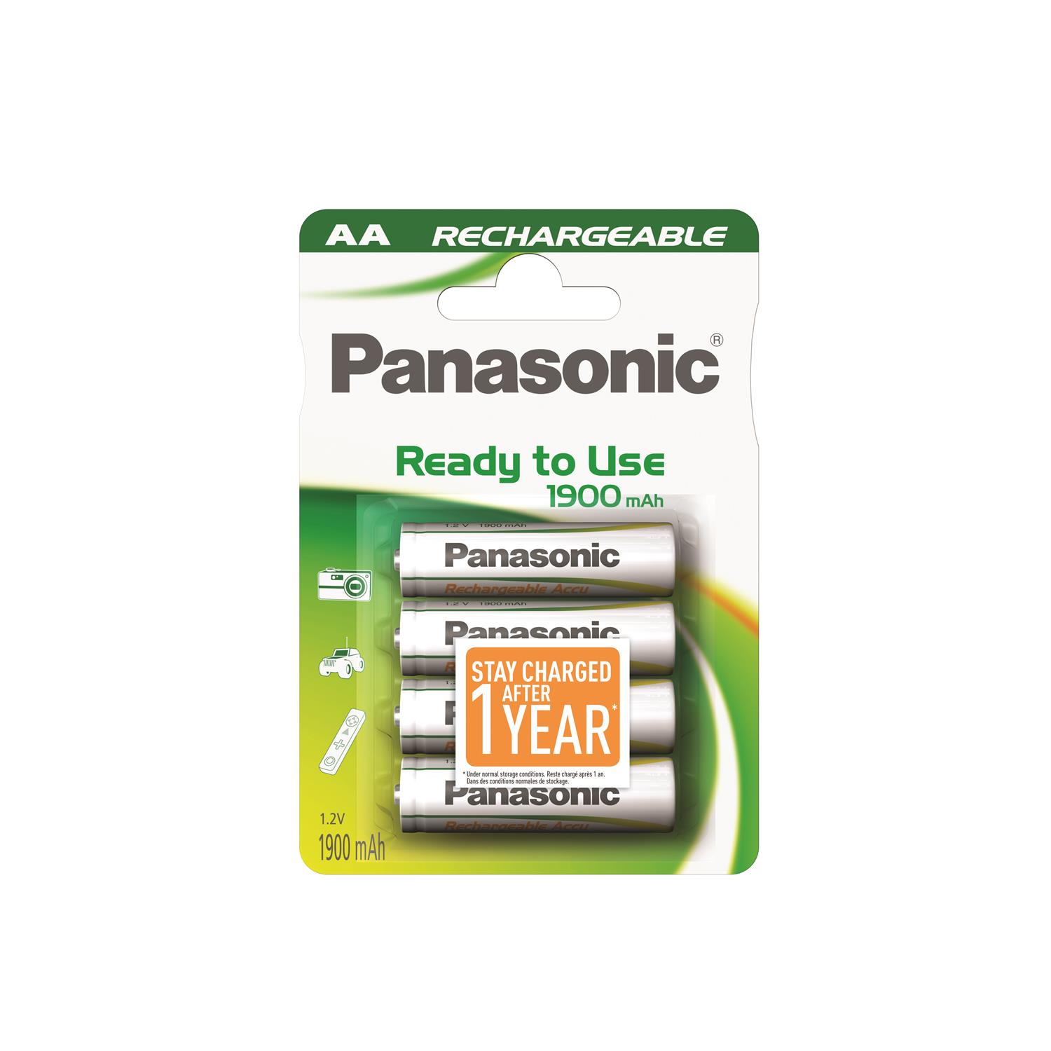 PANASONIC baterije HHR-3MVE/4BP, 1900mAh, punj. Ready to use - cover