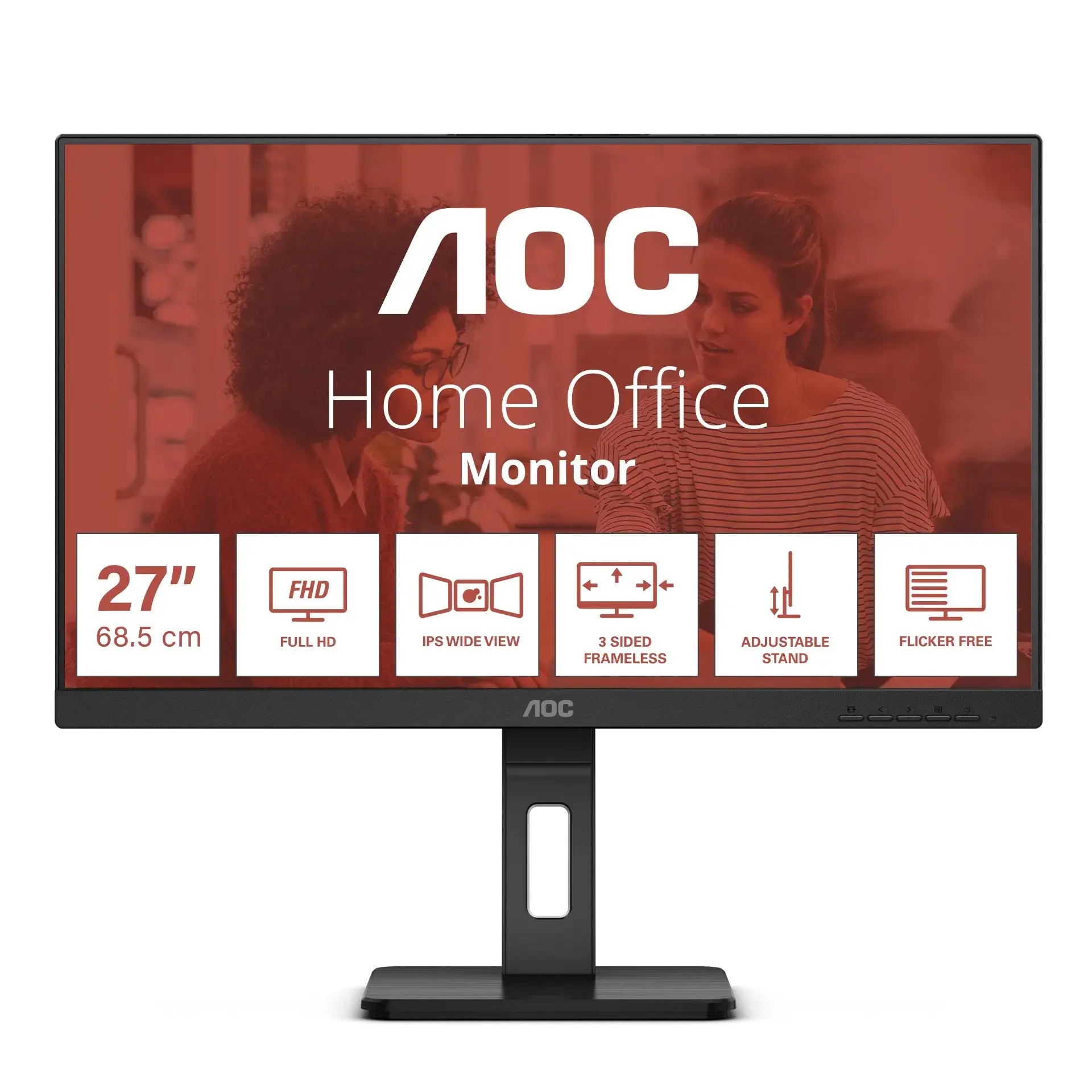 AOC LED 27&quot; 27E3QAF, VGA, HDMI, DP, 150mm, zvuč. - cover