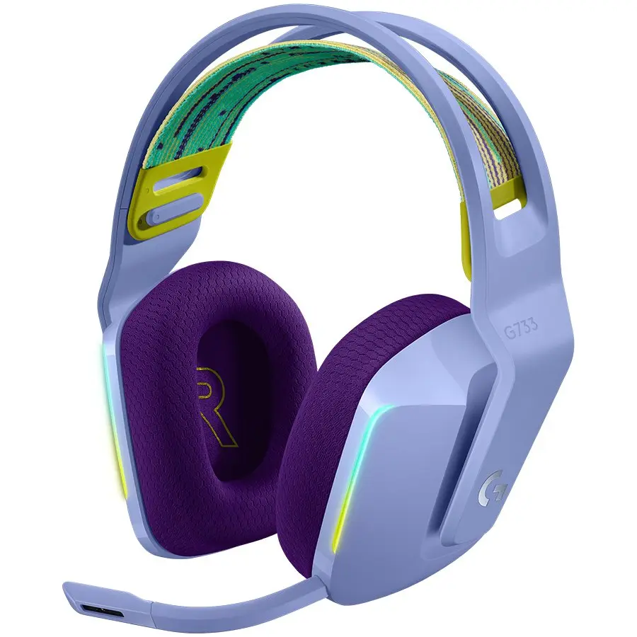 LOGITECH G733 LIGHTSPEED Wireless RGB Gaming Headset - LILAC - cover
