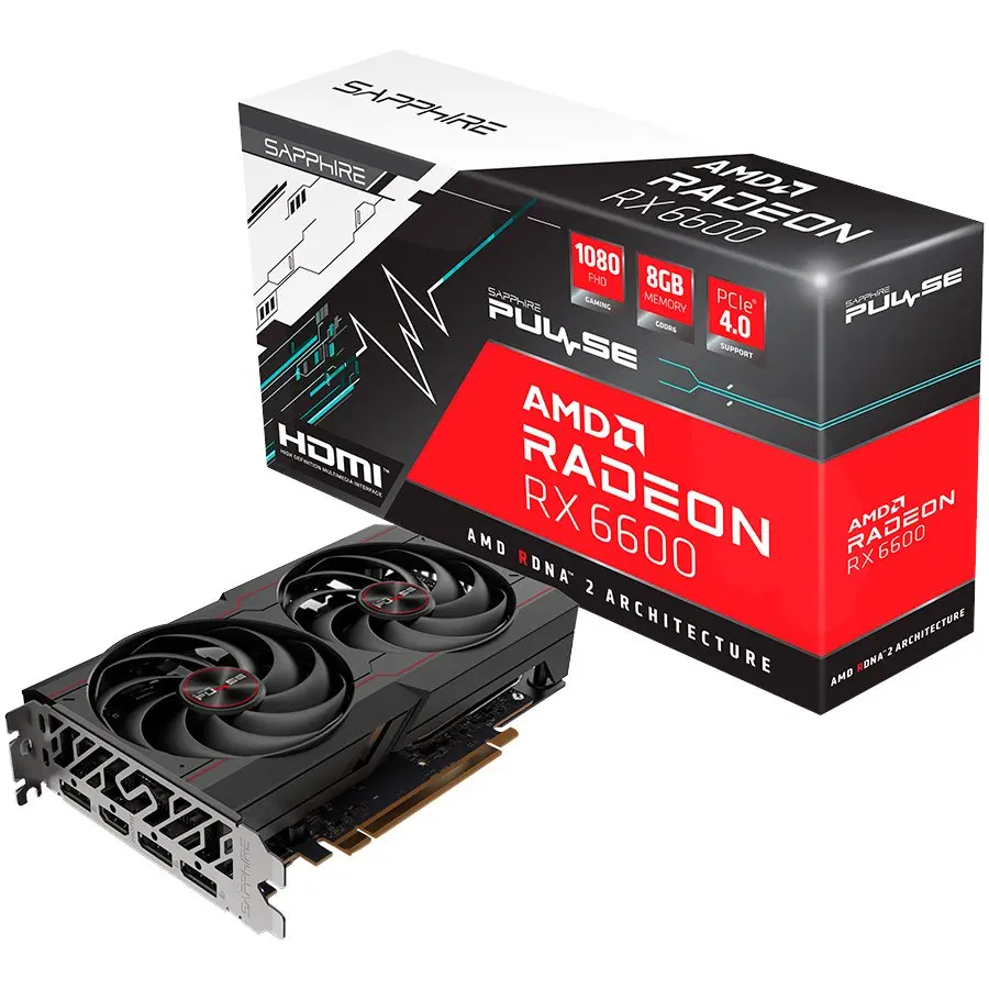 Sapphire AMD Radeon RX 6600 PULSE GAMING 8GB grafička kartica - cover