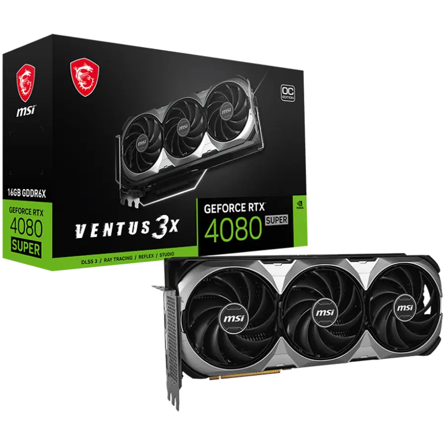 MSI NVIDIA GeForce RTX 4080 SUPER VENTUS 3X E OC 16 GB grafička kartica - cover