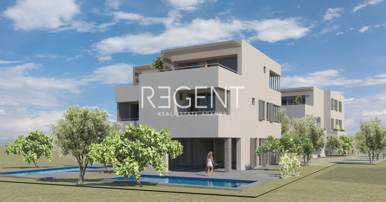 Zadar, Privlaka - Luksuzna dvojna vila 240 m2 , NOVOGRADNJA - cover
