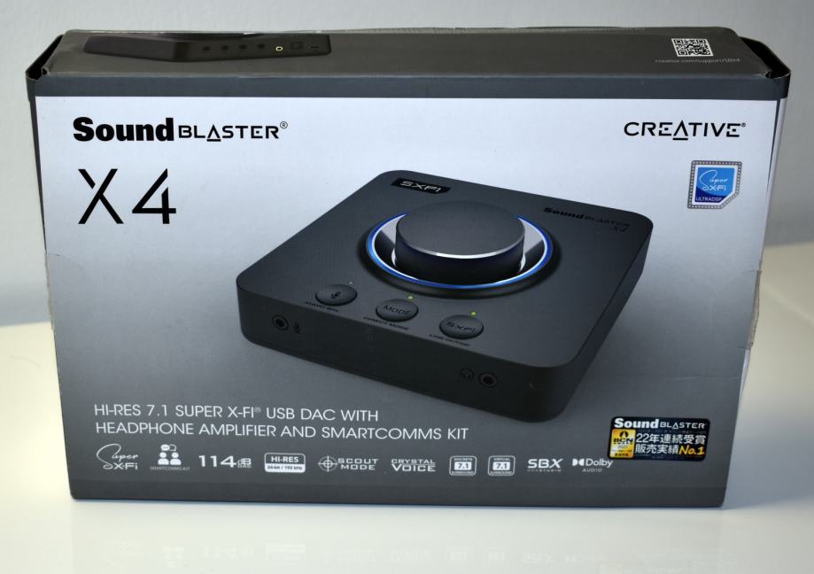 Sound Card - Zvučna Kartica Creative SoundBlaster X4 DAC Amp 7.1 - cover