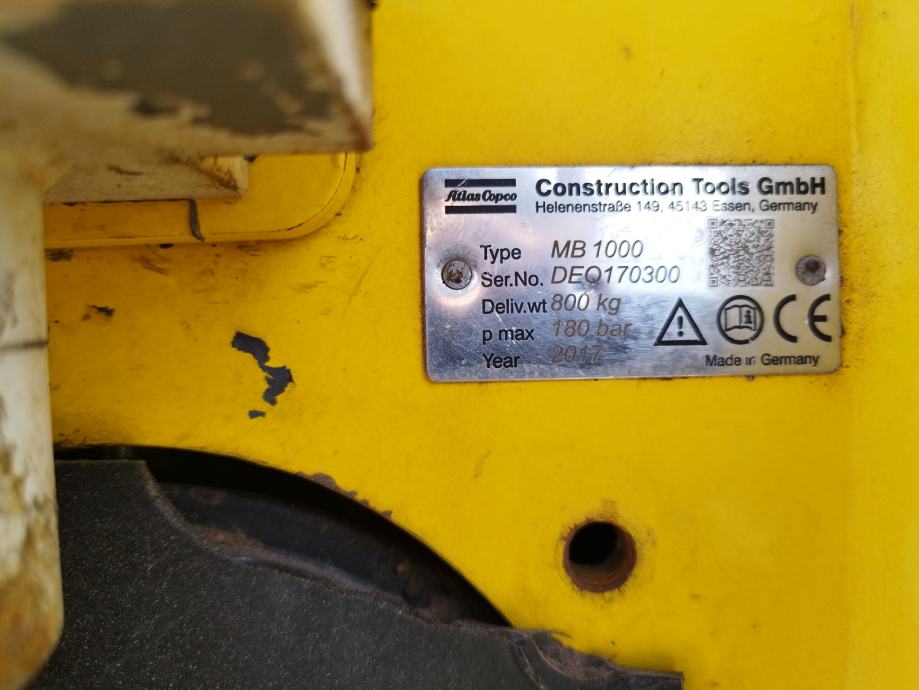 Atlas Copco MB 1000 **2017god.** - cover
