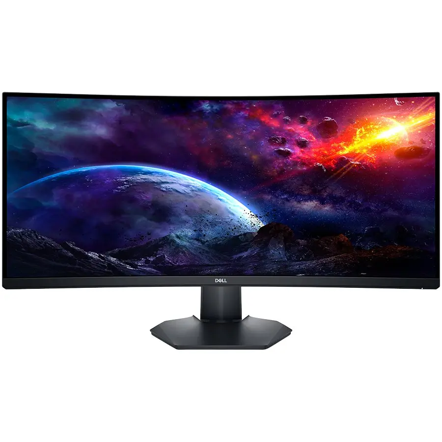 Monitor DELL S-series S3422DWG Curved 34in, 3440x1440, WQHD, VA Antiglare, 21:9, 3000:1, 400cd/m2, AMD FreeSync, 2ms/1ms, 178/178, DP, 2x HDMI, 5x USB 3.2 (1x B.C), Audio line-out, Tilt, Height, 3Y - cover