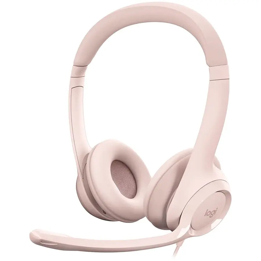 LOGITECH H390 Corded Headset - ROSE - USB - cover