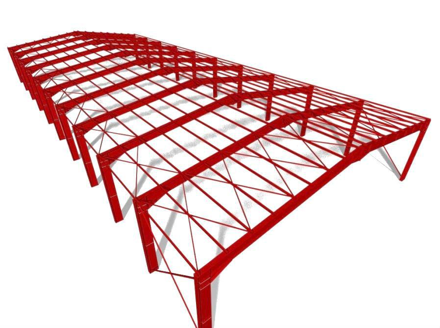 Montažna čelična hala 60x24 metara, korisne visine 6,0 m - cover