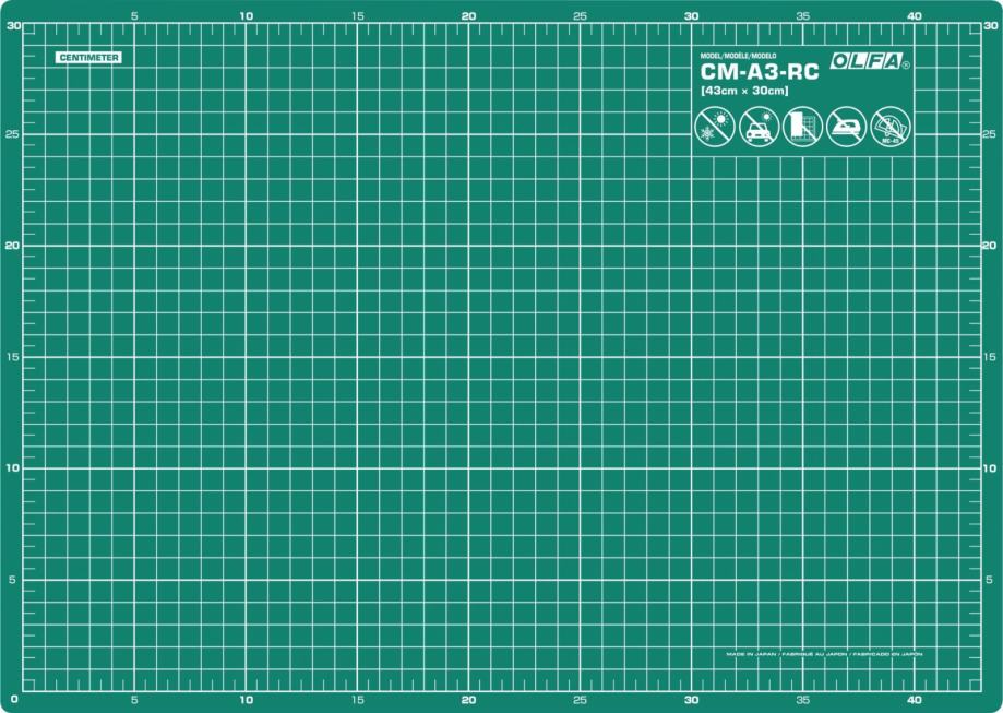 Olfa podloga za rezanje CM-A3 430x300x2mm - cover