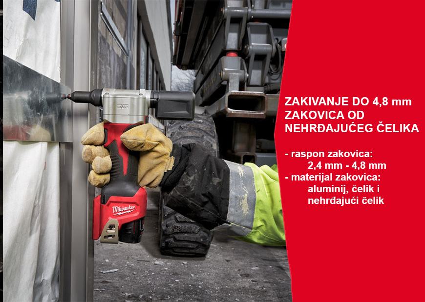 Milwaukee Zakovičar akumulatorski M12BPRT–201X - cover