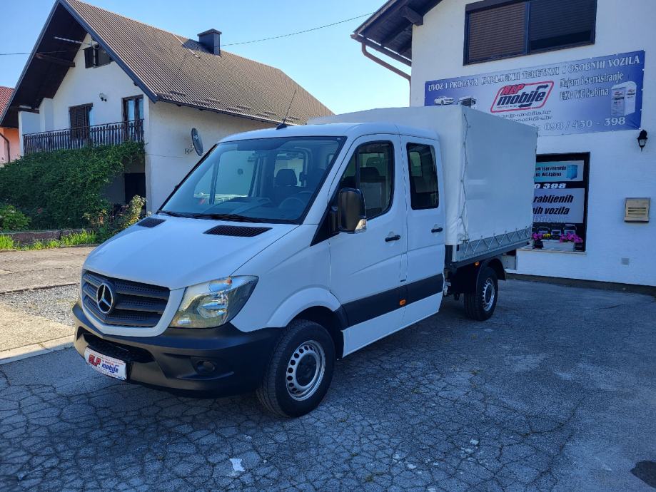 MERCEDES SPRINTER 314 CDI*52000km*KLIMA*7SJ*DUPLA KABINA*SANDUK 2700mm, 2017 god. - cover