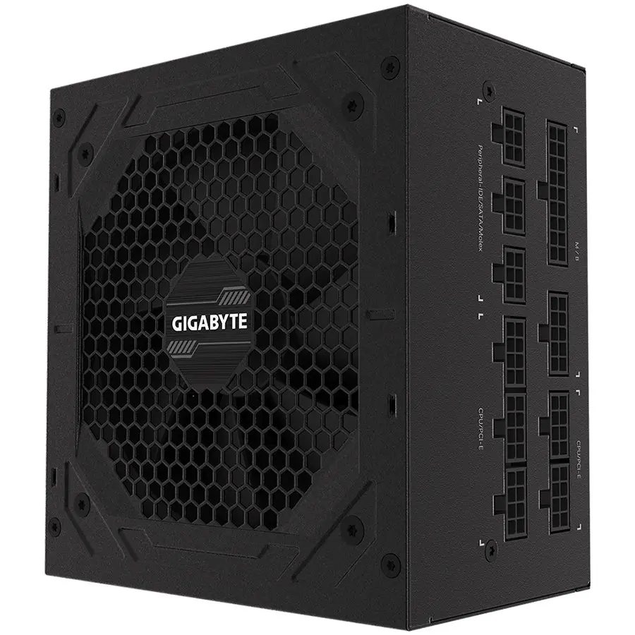 Gigabyte P850GM Power Supply 850W, Modular, 80 PLUS Gold, Japanese capacitors, 120mm smart control fan, EU plug - cover