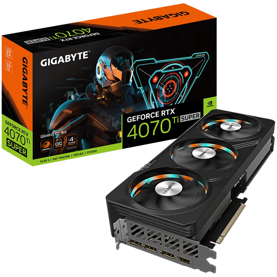 Gigabyte NVIDIA GeForce RTX 4070 TI SUPER GAMING OC 16 GB grafička kartical - cover