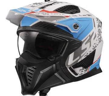 KACIGA LS2 OF606 DRIFTER DEVOR MAT BIJELO-PLAVA - cover