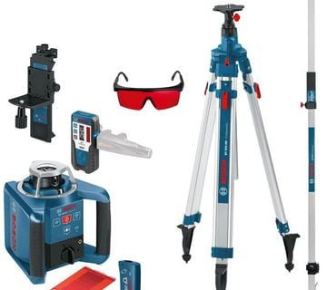 BOSCH GRL 300 HV ROTACIJSKI LASER + STATIV + LETVA (NOVO)!! - cover
