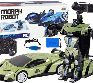 Auto na daljinsko upravljanje Robot Transformation R/C 1:10- zeleni - cover