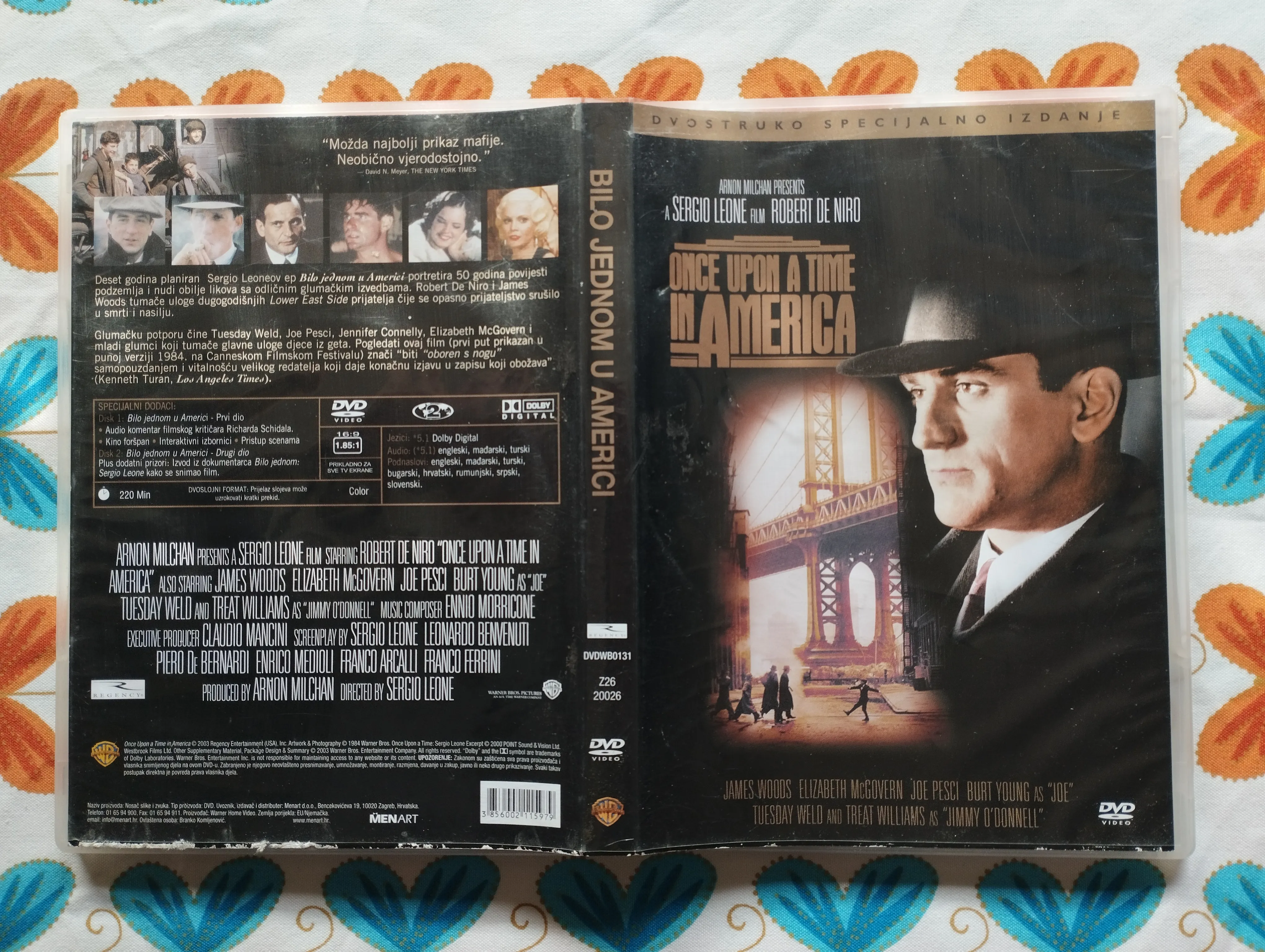 Once upon a time in America / Bilo jednom u Americi  2DVD - cover