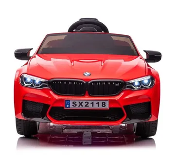 Licencirani auto na akumulator BMW M5 - crveni/lakirani - cover