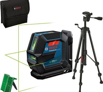 BOSCH GLL 2-15 G KRIŽNI LASER ZELENE ZRAKE + STATIV, NOVO !! - cover