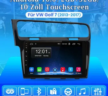 ORIGINAL ANDROID za VW Golf 7 MK7 Multimedija Navigacija + kamera - cover