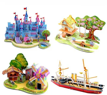 (12 kom) 3D Mini puzzle razni modeli dostupni - cover