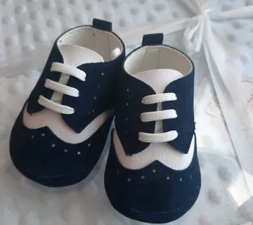 Cipelice za bebe 6031 - tamno plave/bijele - cover