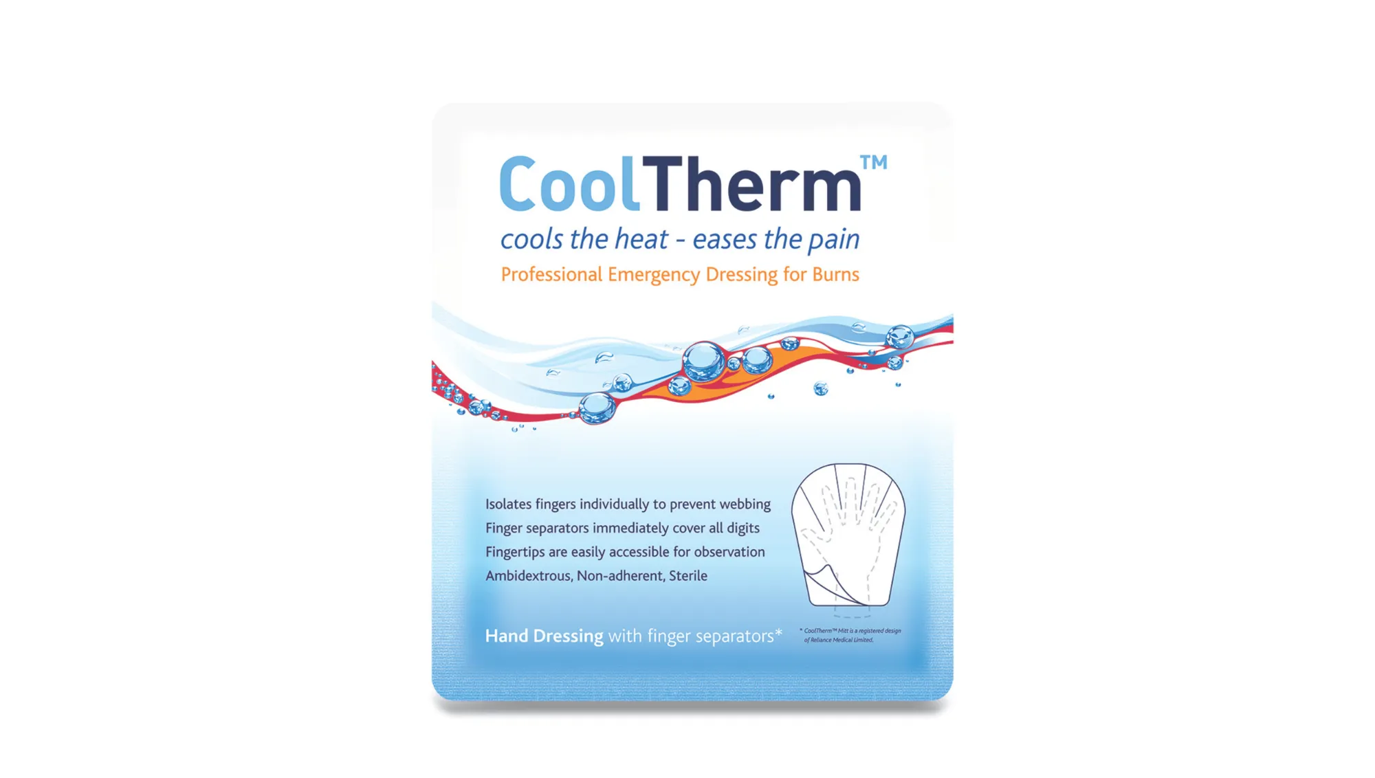 KOMPRESA ZA OPEKLINE COOLTHERM – RUKAVICA - cover