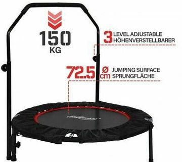 Fitness Trampolin Indoor, Mini Trampoline Sklopivi sa oprugama - cover