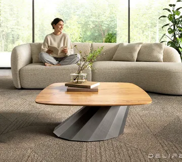 Klub stolić Edge 90x90cm, Materijal: Hrast - cover