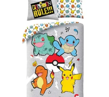 Posteljina Pokémon Starters 140x200cm - cover