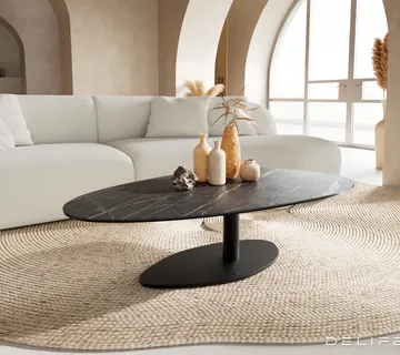 Klub stolić Edge 140x75cm, Materijal: Keramika Laminam Noir Desir - cover