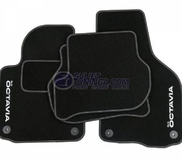 TEKSTILNI AUTO TEPISI ZA SKODA OCTAVIA III-IV - S LOGOM - cover