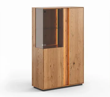 Vitrina Collodi 85x140cm, Materijal: Masivno Drvo Hrast - cover