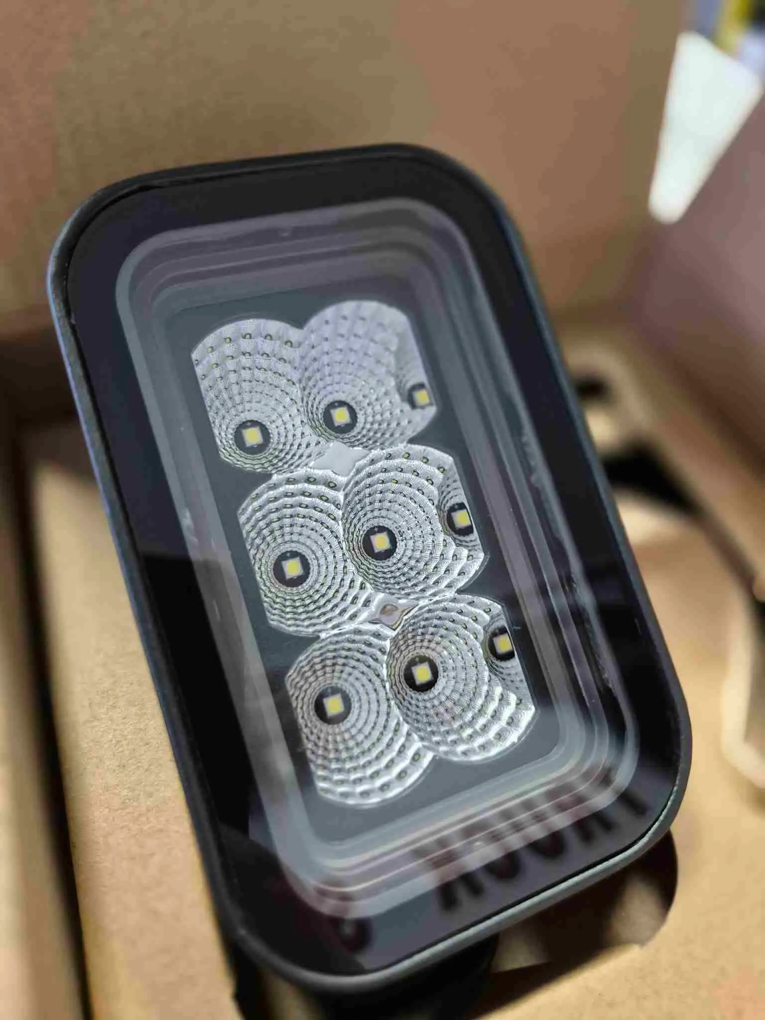 4″ Amber-red radna lampa - cover