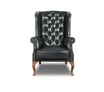 Chesterfield Fotelja Cathedral | 1-sjedište | Shiny Black - cover
