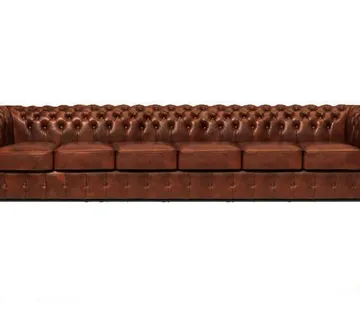 Chesterfield Garnitura Class Leather | 6-sjedišta | Cloudy Caramel - cover