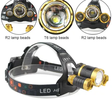 Naglavna lampa svjetiljka T6 3LED - cover