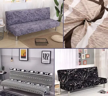 Univerzalne navlake za kauč bez rukohvata sa uzorkom - cover