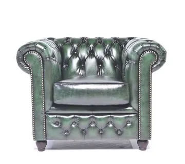 Chesterfield Fotelja Original Leather | 1-sjedište | Wash Off Green - cover