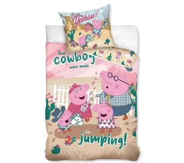 Peppa Pig ‘Cowboy’ dječja posteljina, 140×200 cm - cover