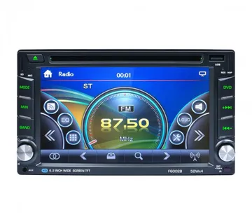 2din Auto radio CD DVD BLUETOOTH USB AUX PARKING kamera - cover