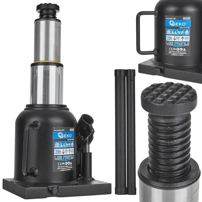 Dizalica hidraulična Geko 20 ton niska - NOVO - DOSTAVA - cover