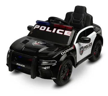 Dodge Charger policijski na akumulator crni - cover