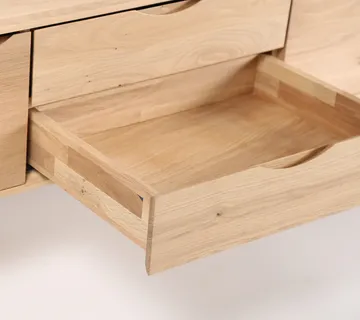 Tv Komoda Primo Bassa 160x41.5cm, Materijal: Puno drvo Hrast - cover