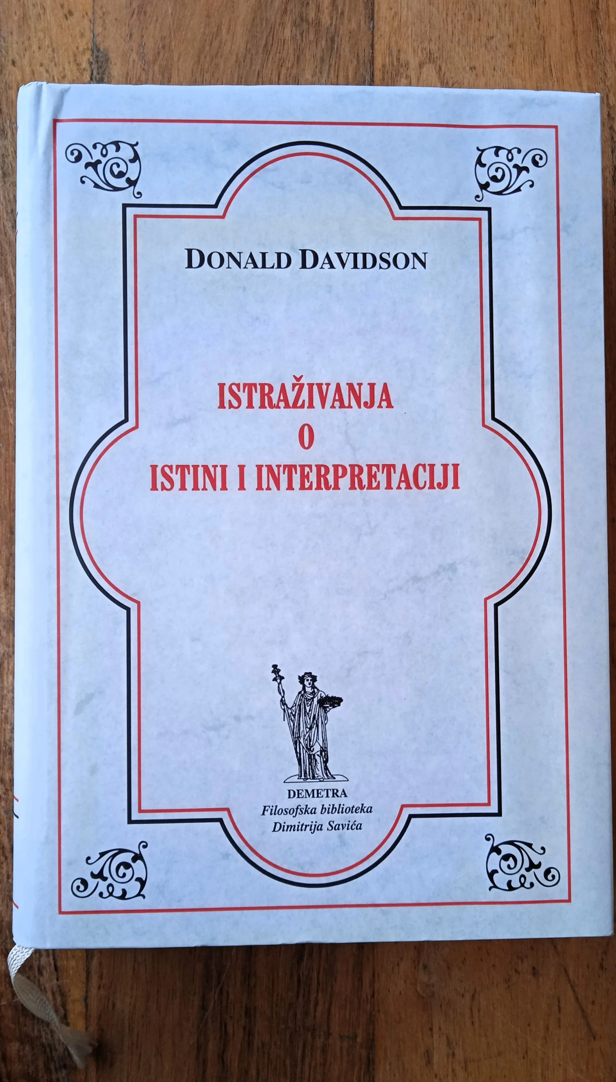 ISTRAŽIVANJA O ISTINI I INTERPRETACIJI Donald Davidson - cover