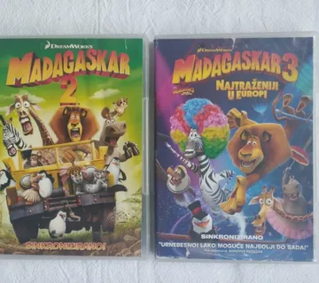 Madagaskar 2. + 3. DVD - cover