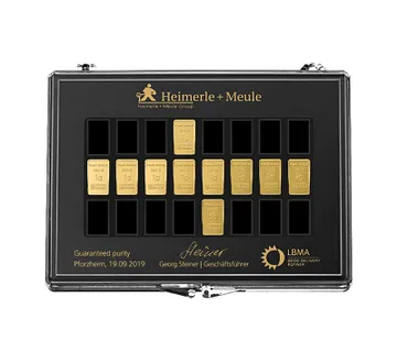 10 x 1 gram zlata (UnityBars) | Heimerle + Meule - cover