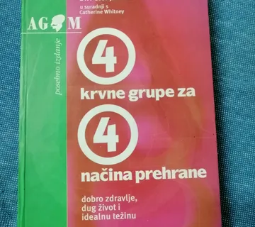 Peter J. D'Adamo – 4 krvne grupe 4 načina prehrane - cover