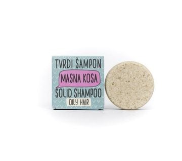 Tvrdi šampon za kosu, Masna kosa, 60g - cover