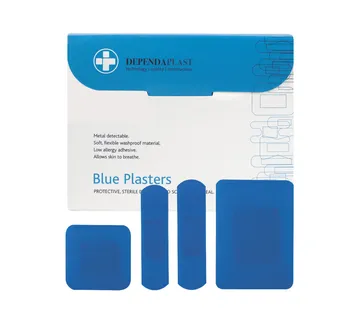 FLASTER DETEKTABILNI – DEPENDAPLAST, RAZNE VELIČINE, PLAVI, a’100 - cover