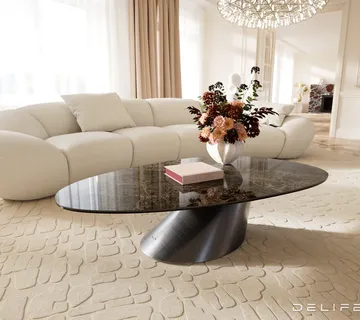 Klub stolić Edge 140x75cm, Materijal: Keramika Laminam Emperador - cover